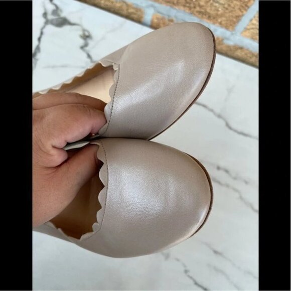 Fabio rusconi Scalloped Leather Pumps 40.5/10.5 - Picture 10 of 10